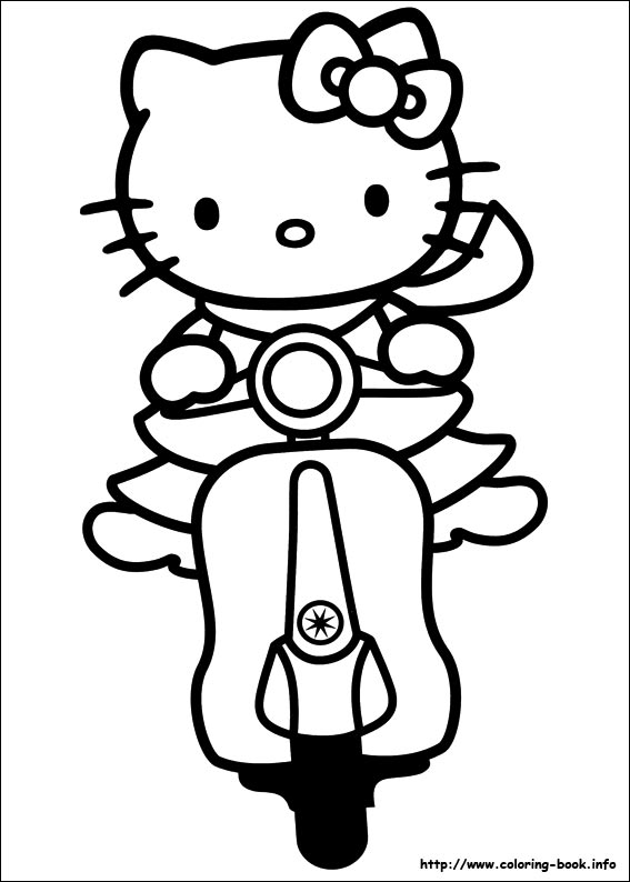 Hello Kitty coloring picture